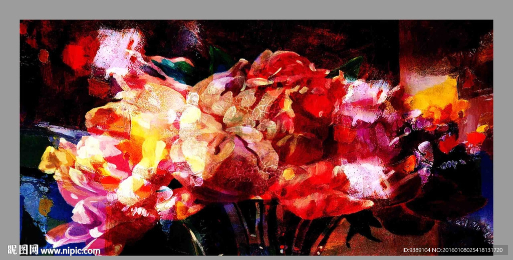 花卉油画