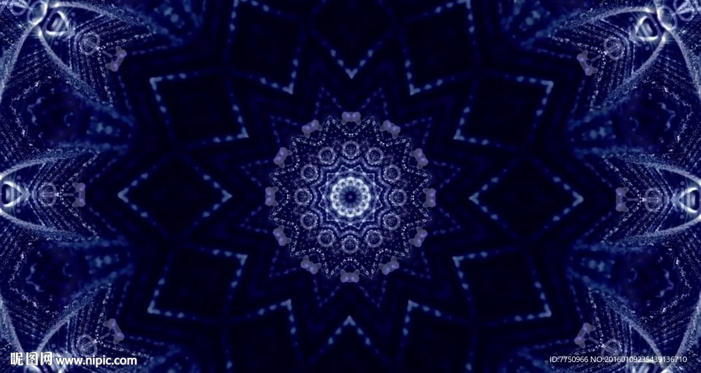 动感花纹线条舞动抽象led