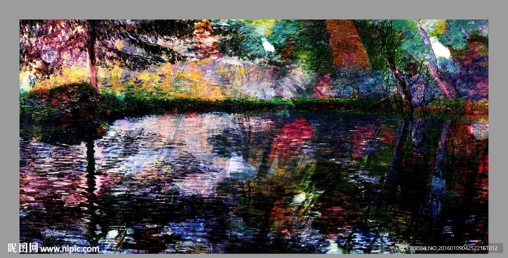 抽象油画