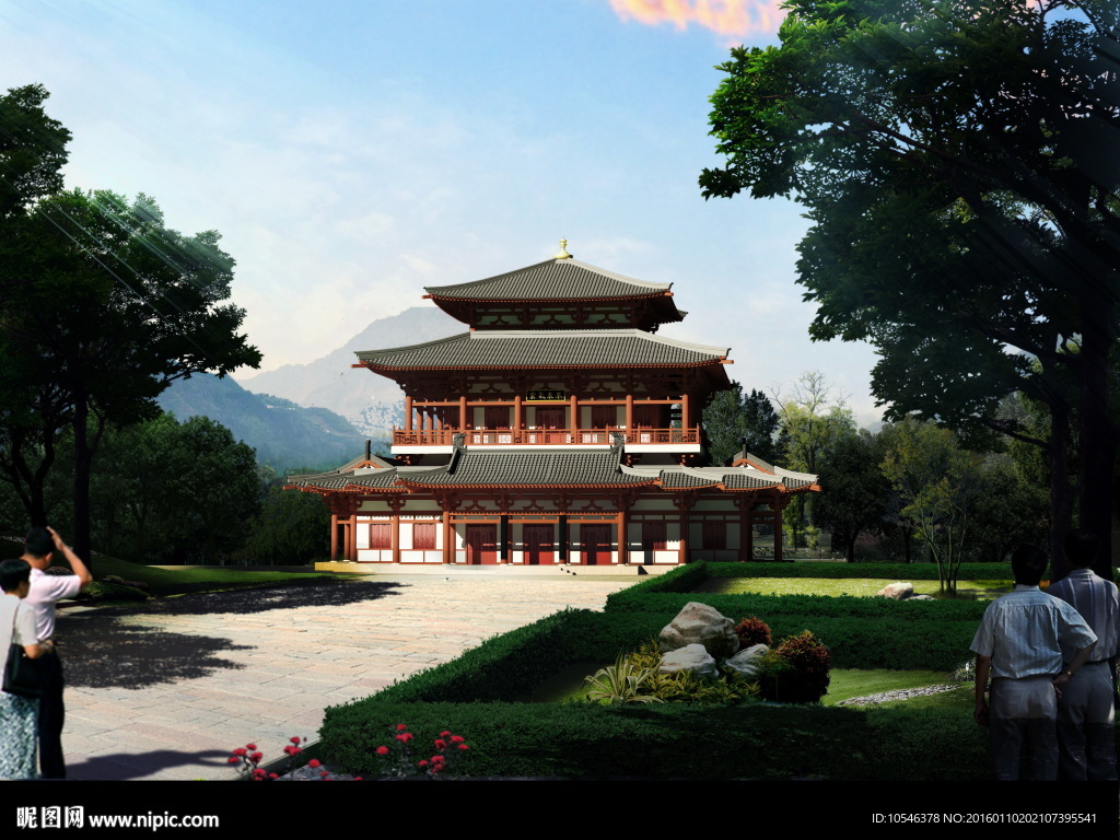 仿唐阁楼效果图