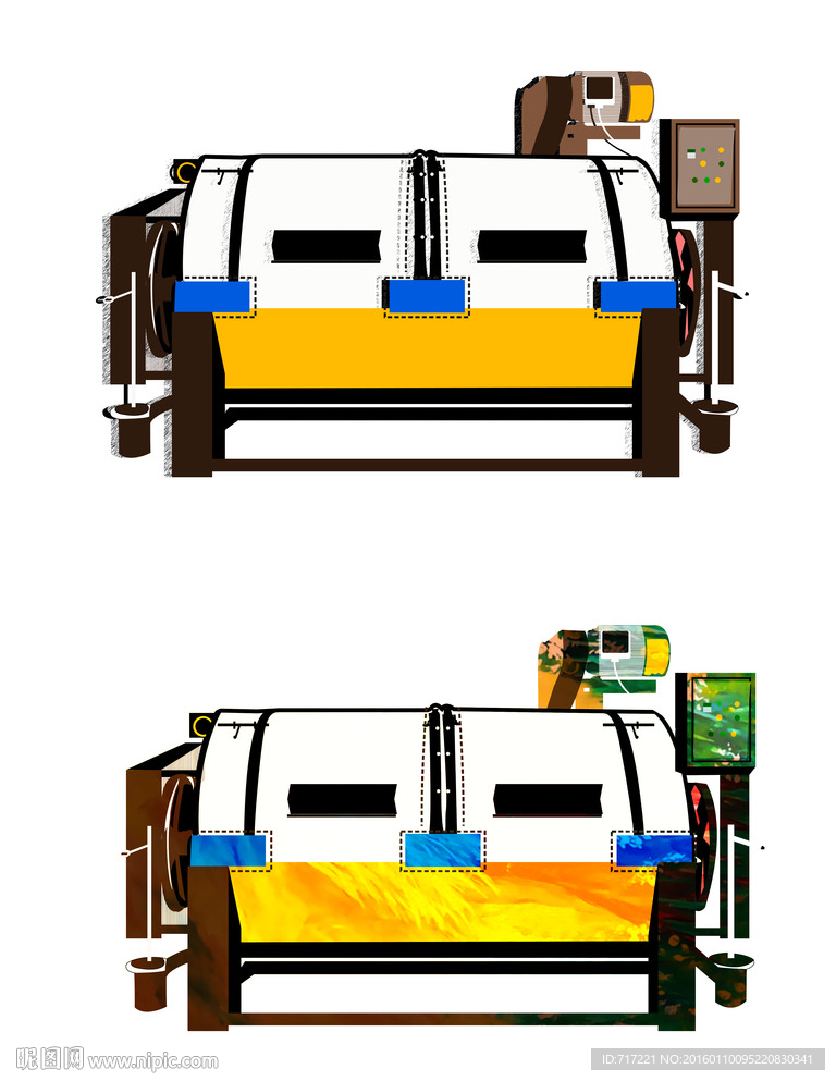 成衣染色水洗机嚣