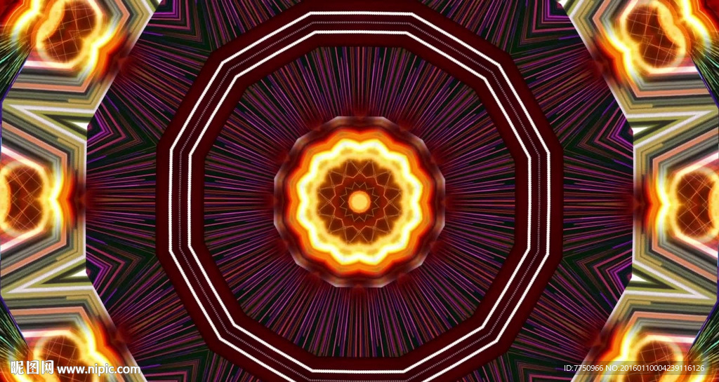 极品动感花纹抽象变化酒吧led