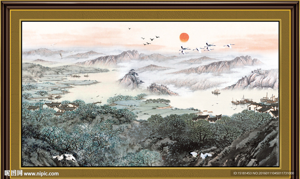 巨幅山水画