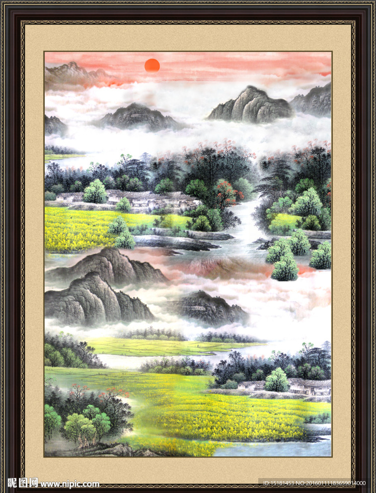 巨幅山水