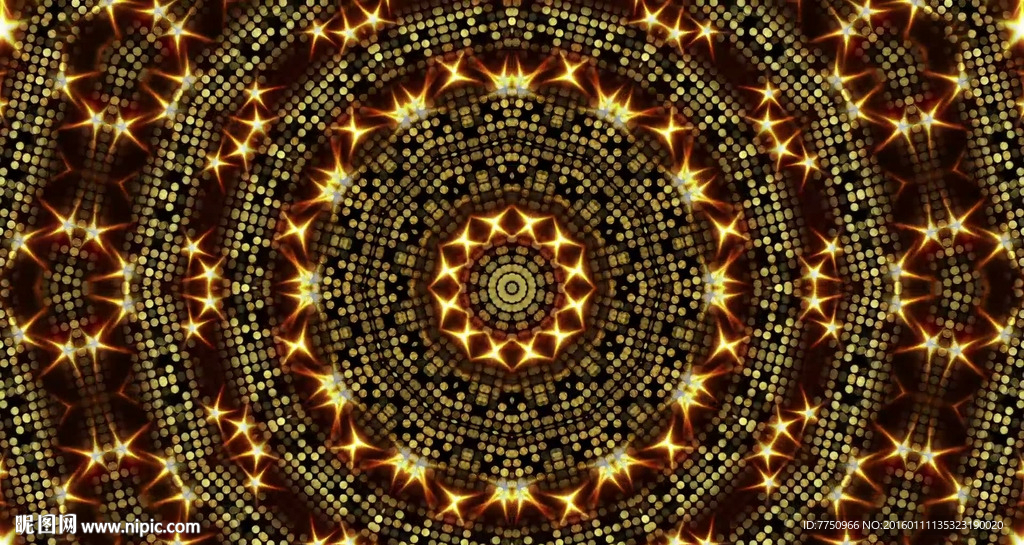 星形点阵抽象变形动感节奏led