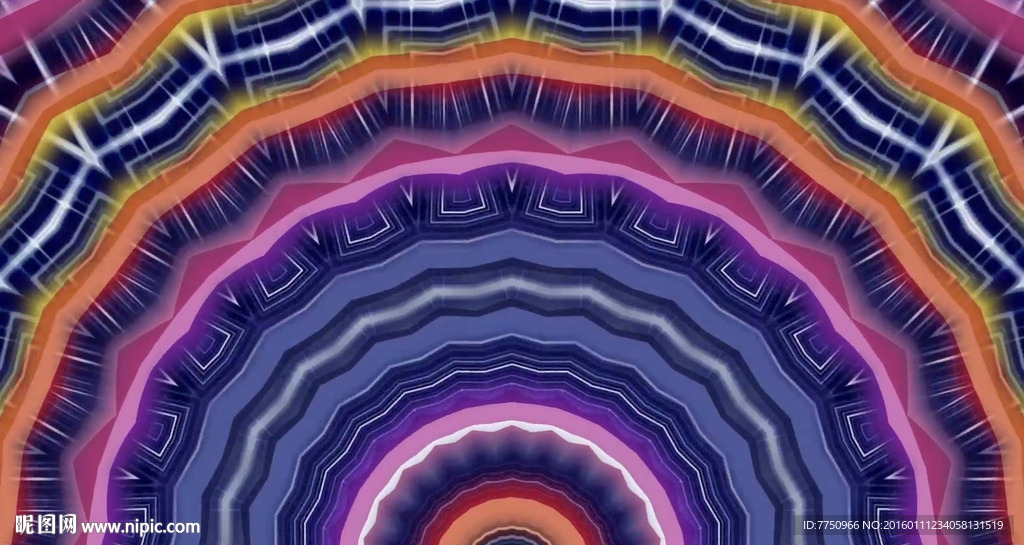 极品动感绚丽色彩环形led