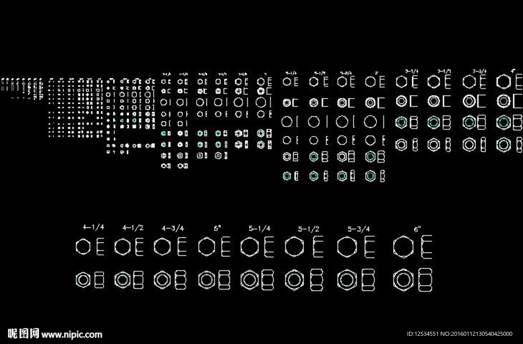 螺丝,螺母和垫圈