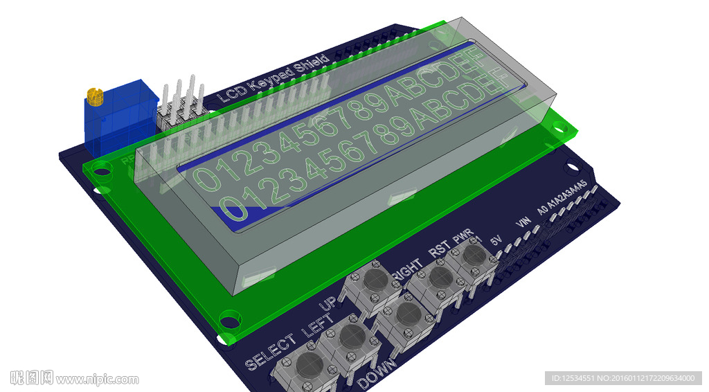 Arduino 液晶键盘