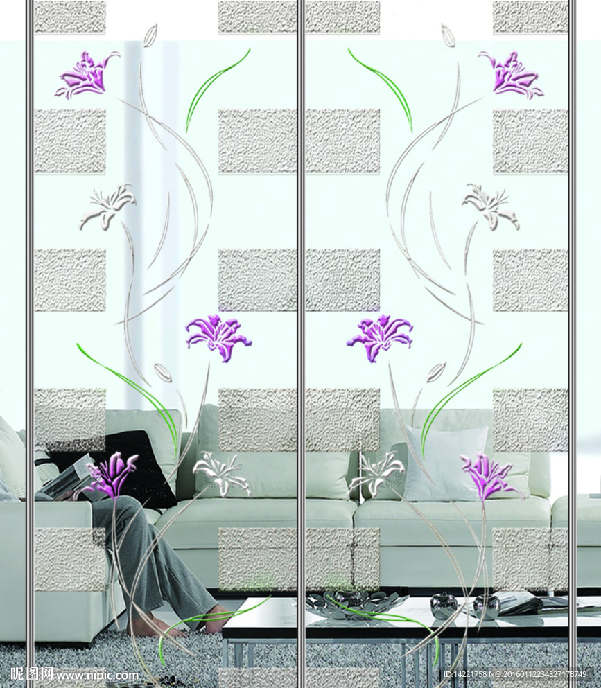 百年好合  百合花