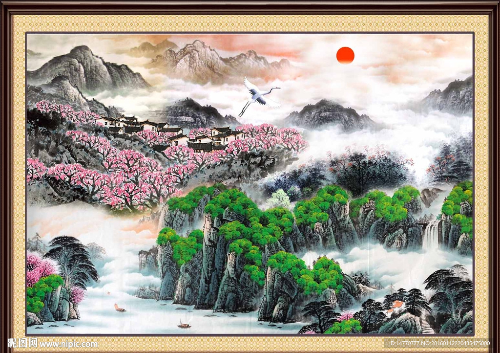 江山如此多娇 旭日东升