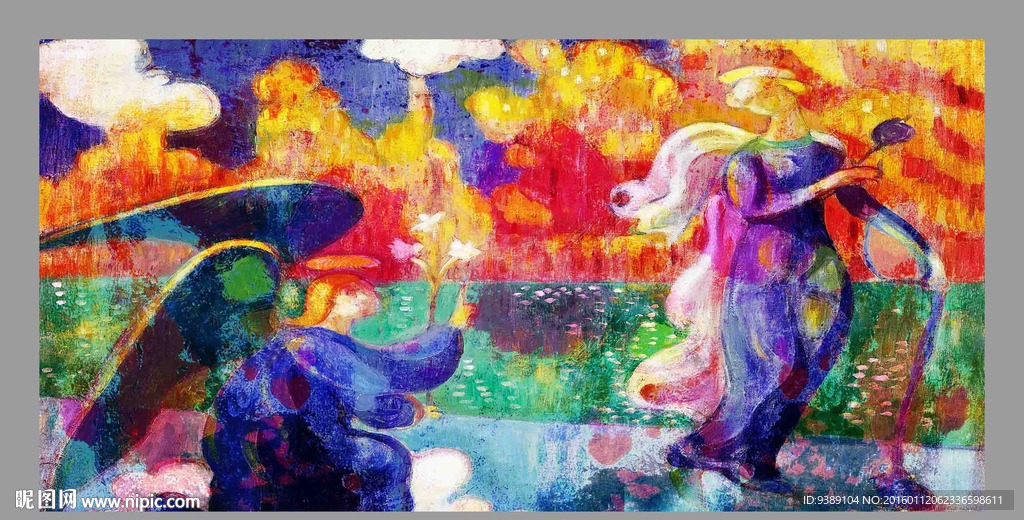 抽象油画