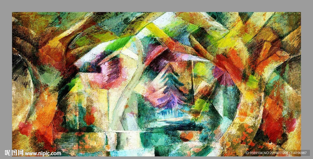 抽象油画