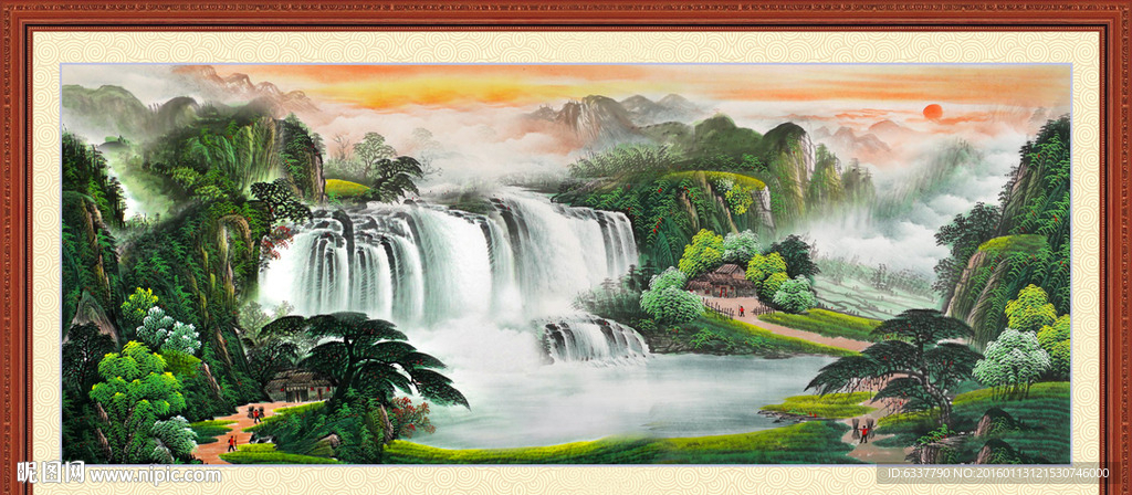 山水画 山水风景