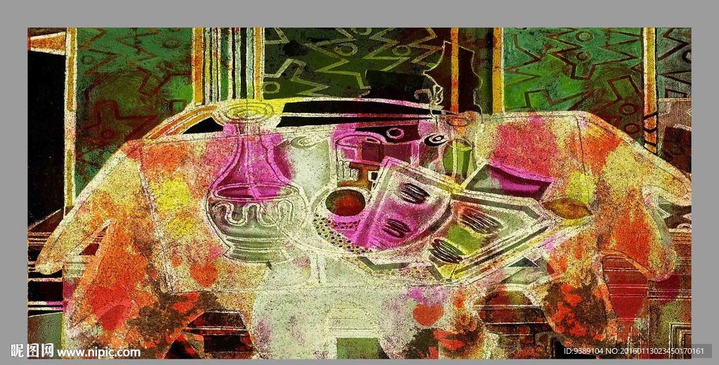 抽象油画