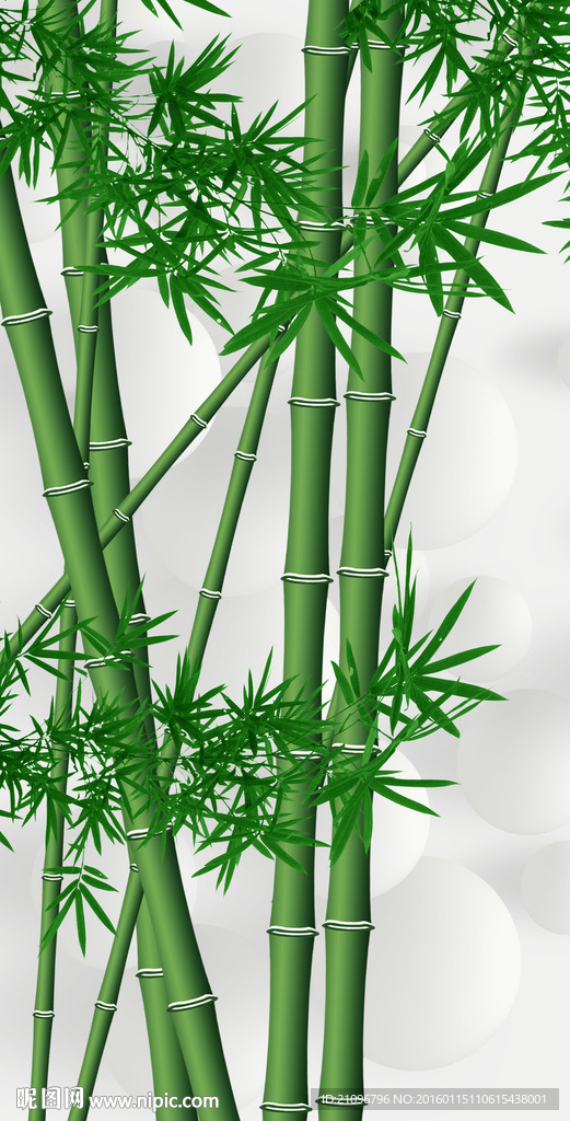 3d玄关背景墙 竹报平安