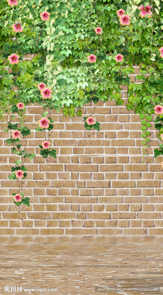 3D玄关花藤