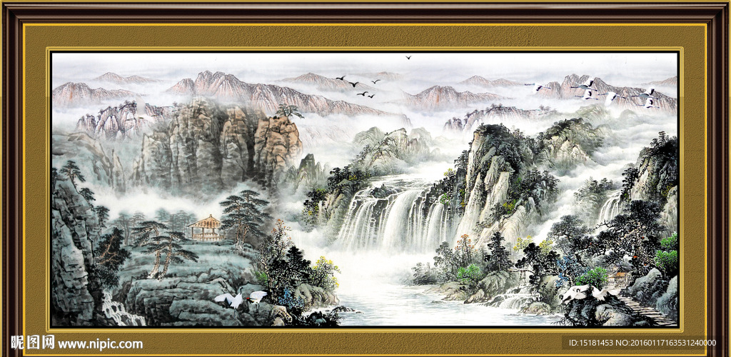 巨幅山水画