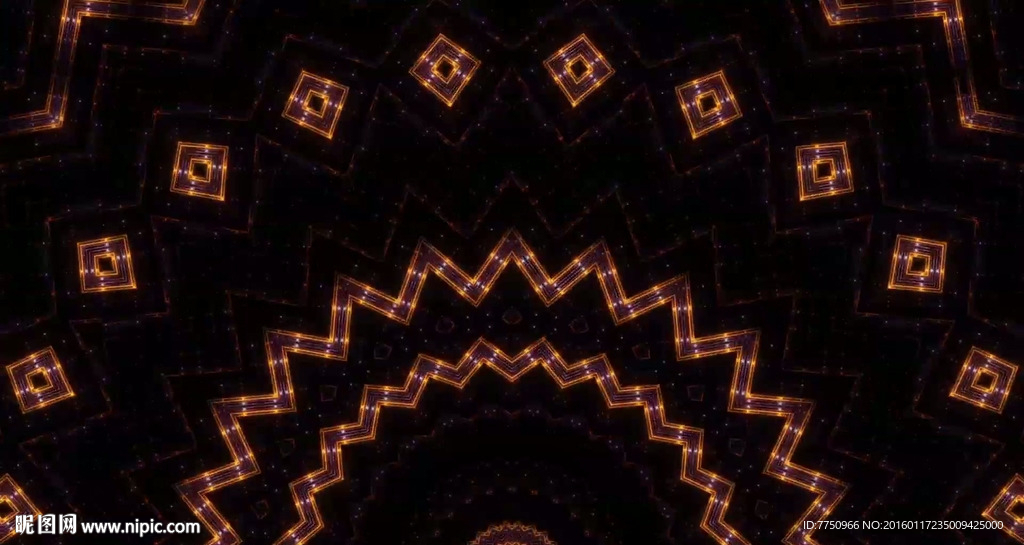 动感扇形花纹放射绚丽led