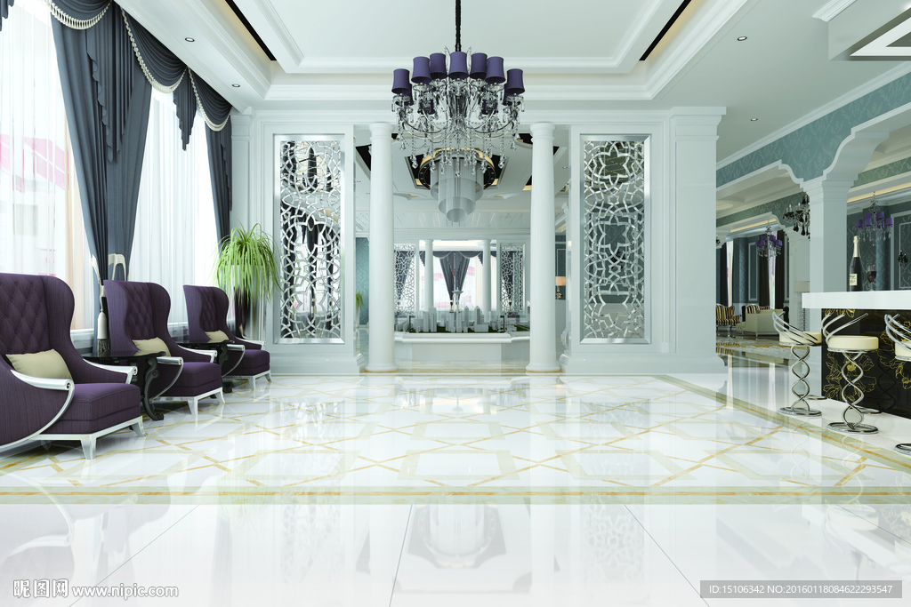 大堂合层效果图