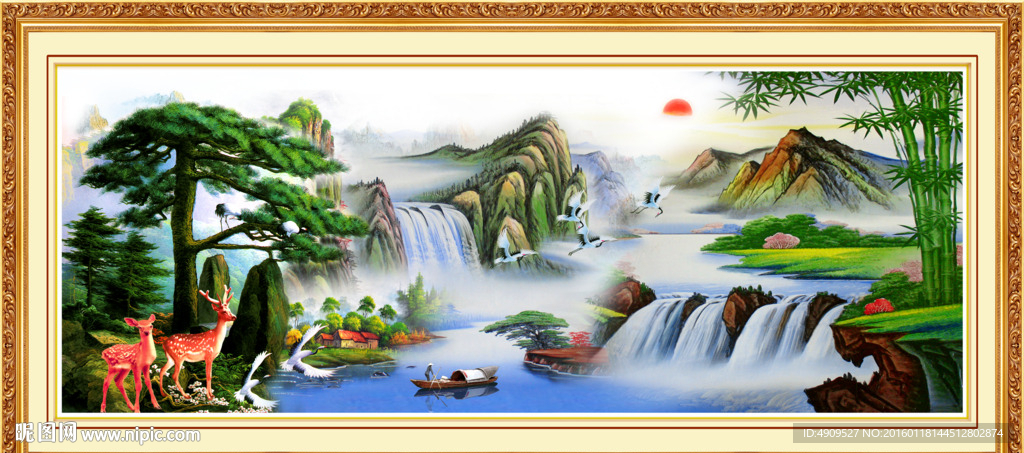 山水油画