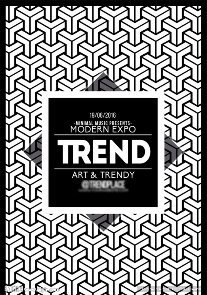 黑白海报设计图__海报设计_广告设计_设计图库_昵图网nipic.com