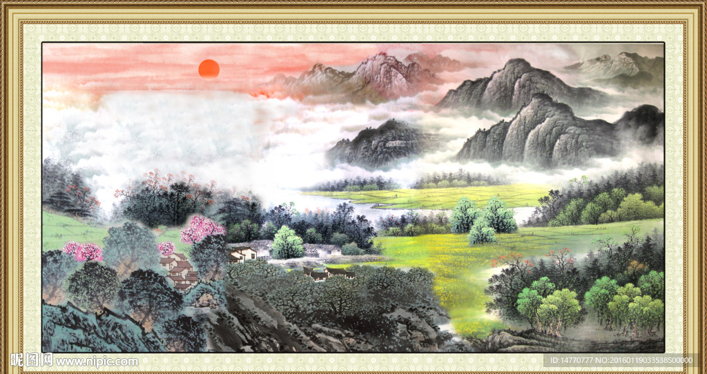 山水国画