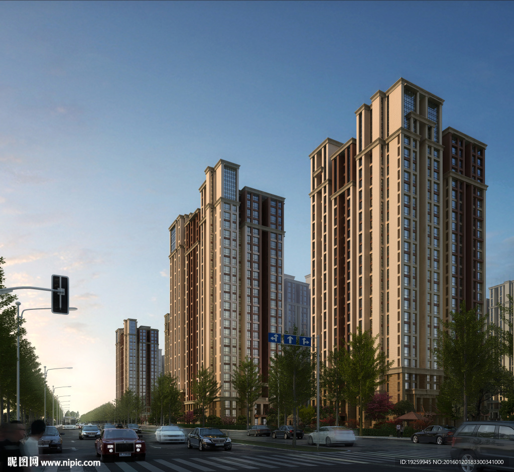 建筑效果图   住宅效果图