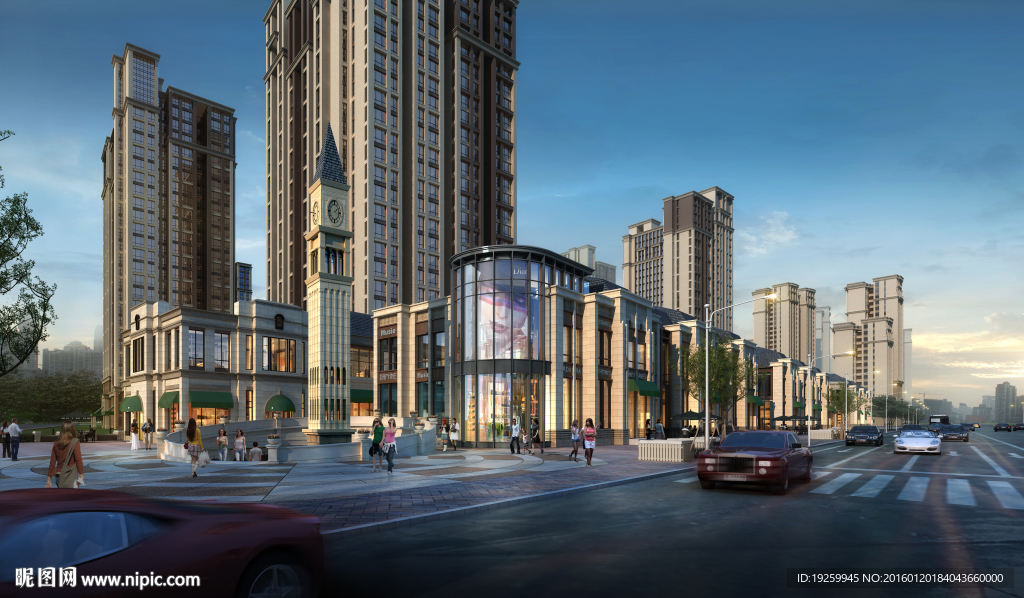 建筑效果图  住宅效果图