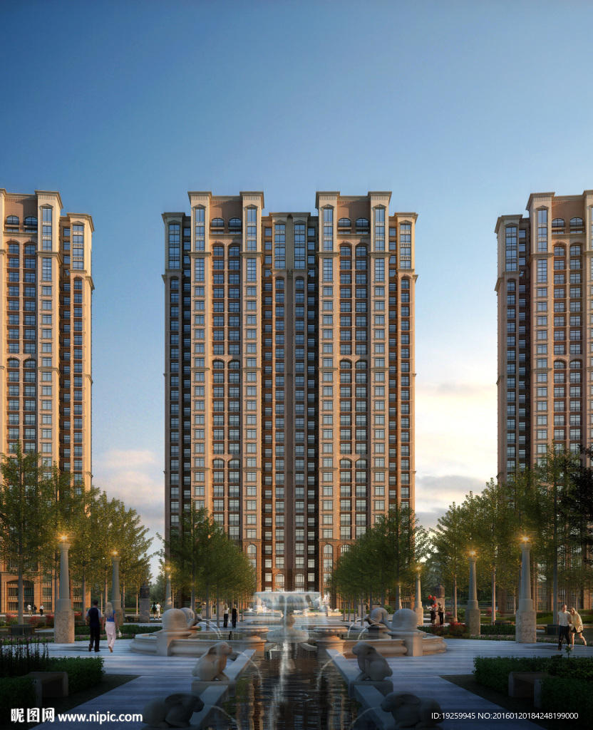 建筑效果图   住宅效果图