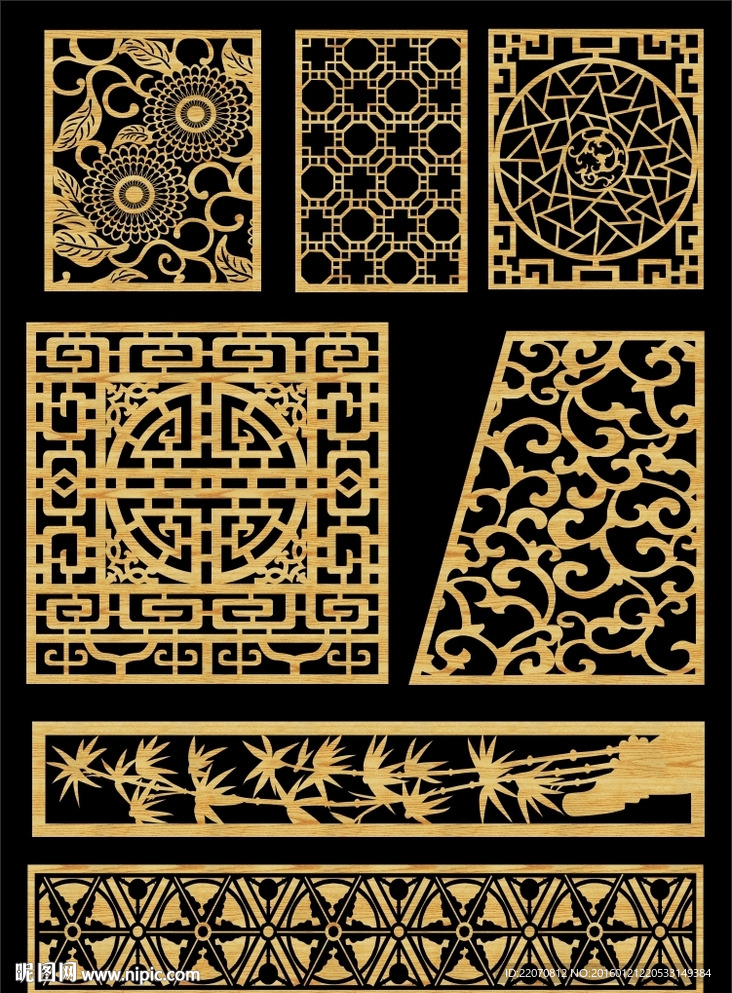 镂空雕花