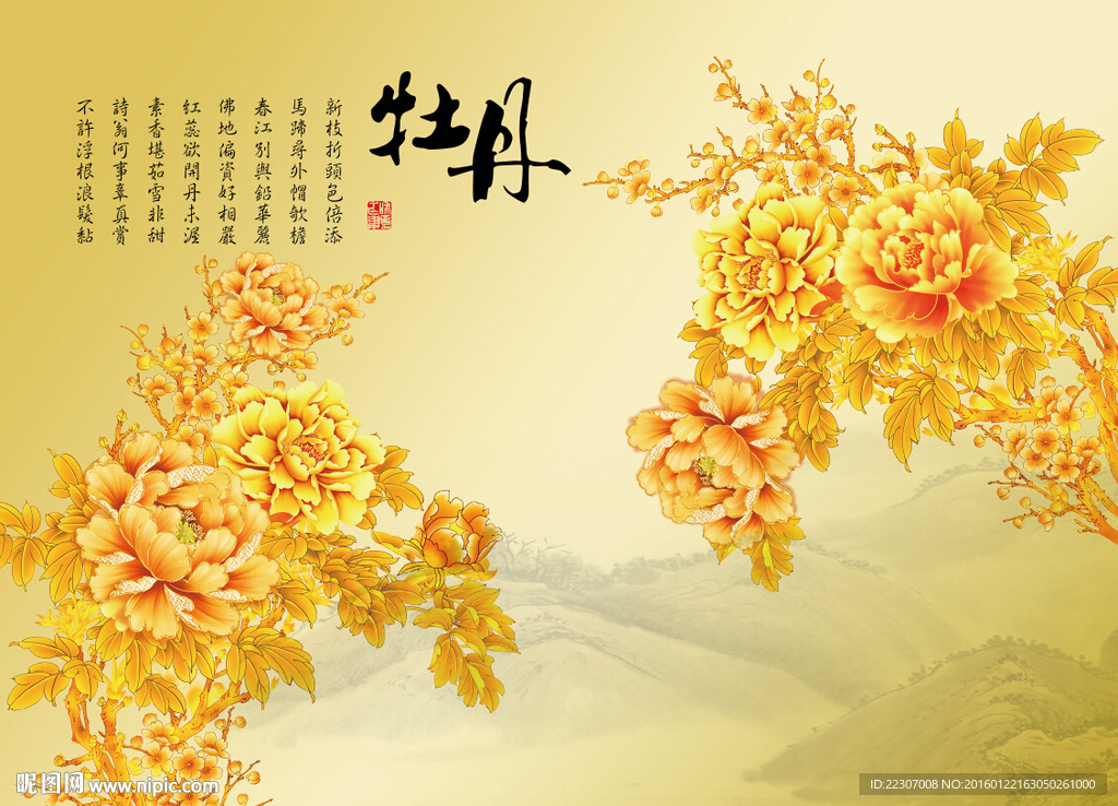 国色天香牡丹花