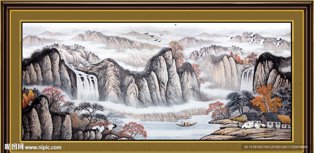 巨幅山水画