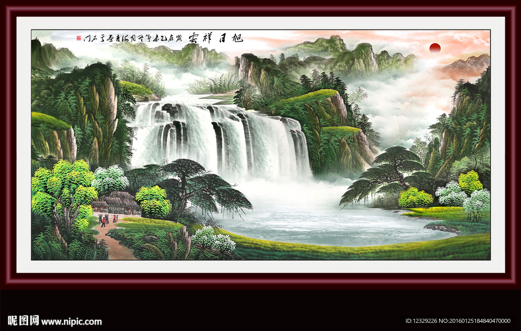 巨幅山水画