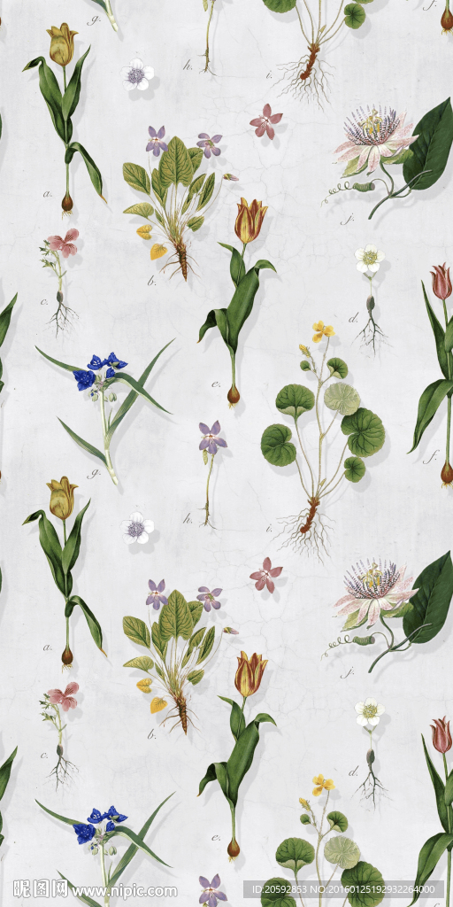 四方连续数码印花连衣裙小花