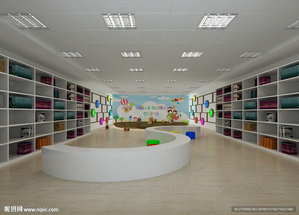 幼儿活动室室内3d模型及成图