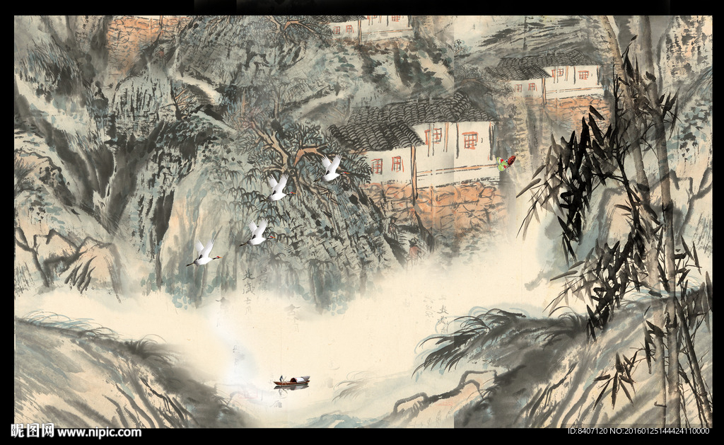 中国画山水
