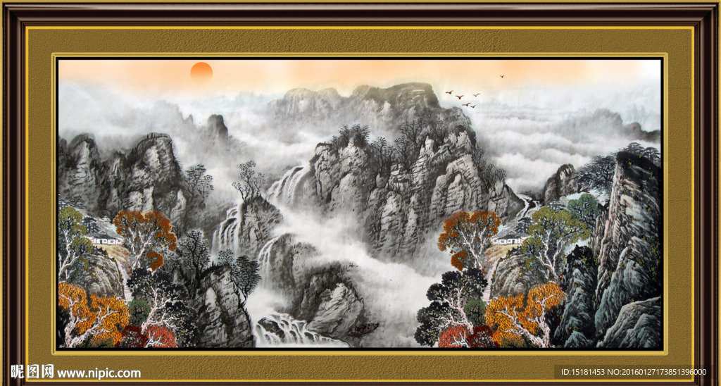 巨幅山水画