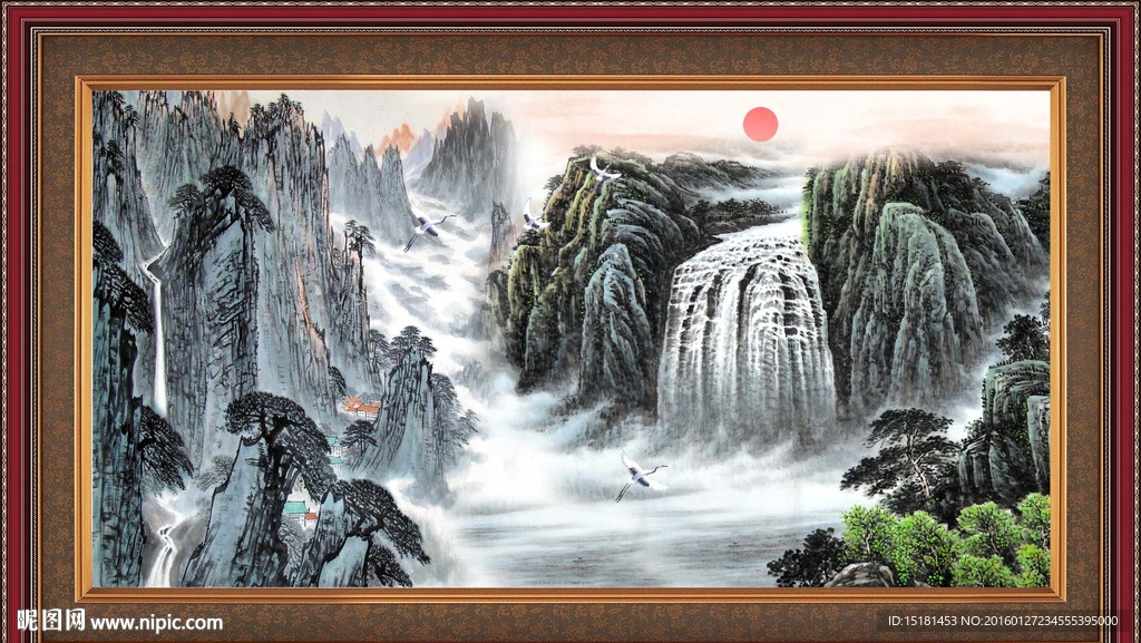 江山如此多娇 国画山水
