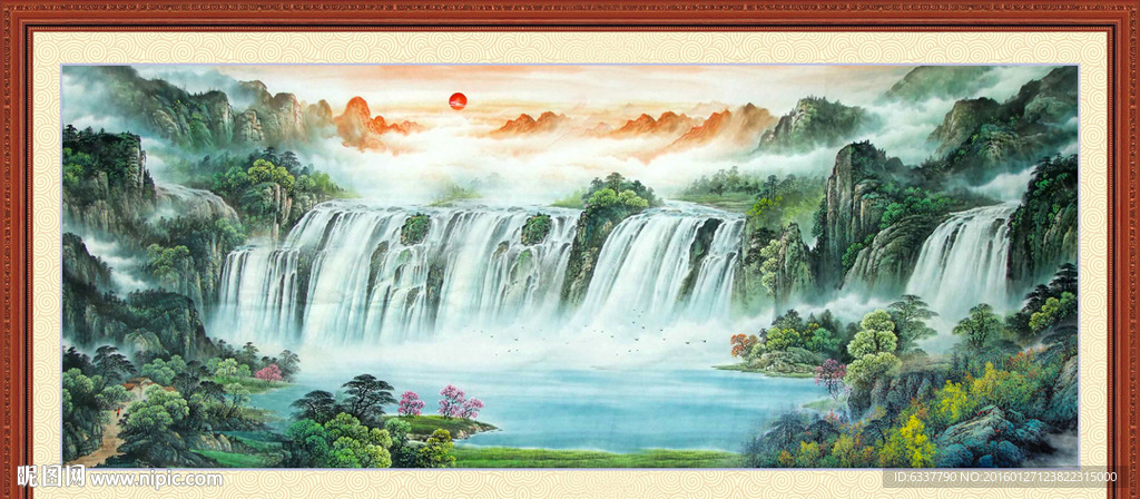 山水画 山水风景