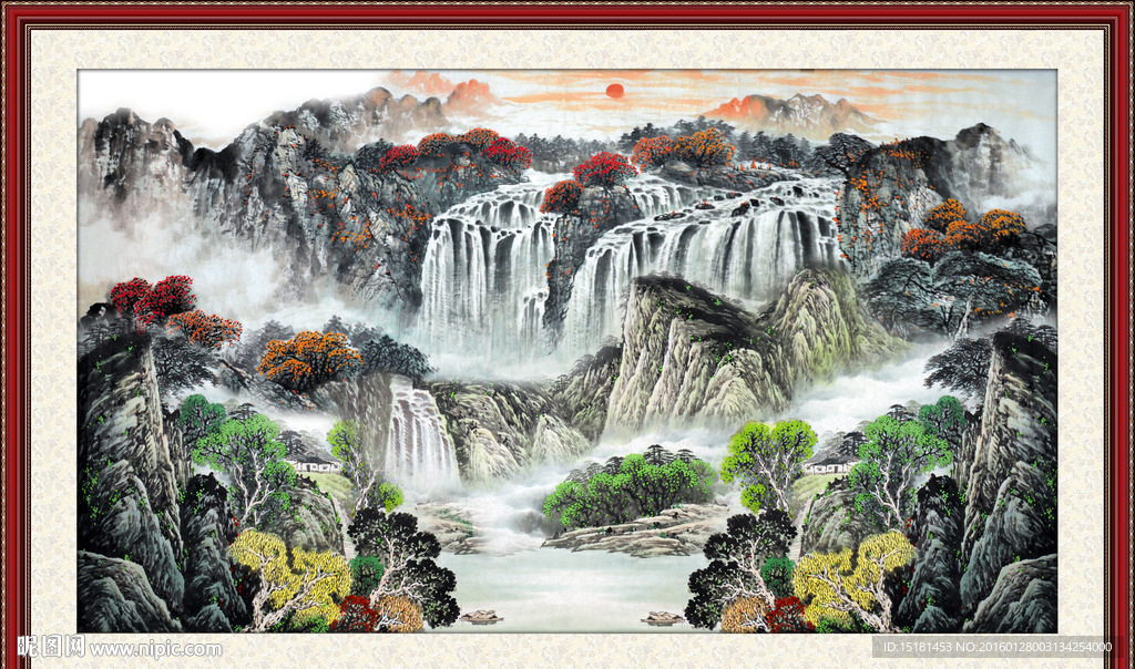 巨幅山水画