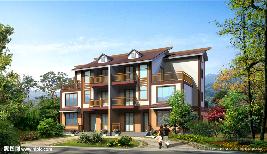 新农村建设住在单体psd