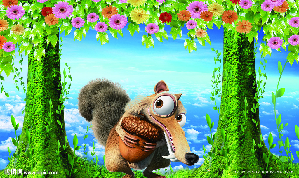 3D冰河世界松鼠