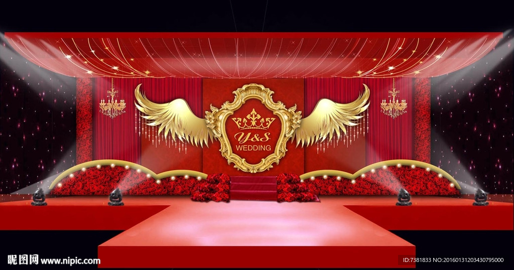 婚礼舞台效果图