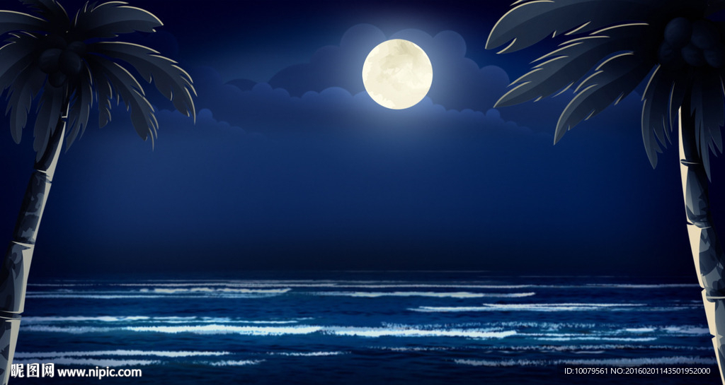 海上月夜
