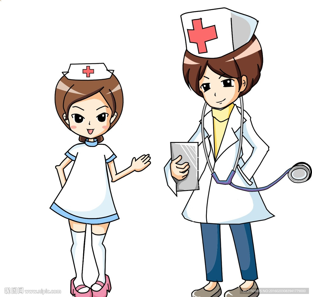 医护人员可爱漫画图片图片