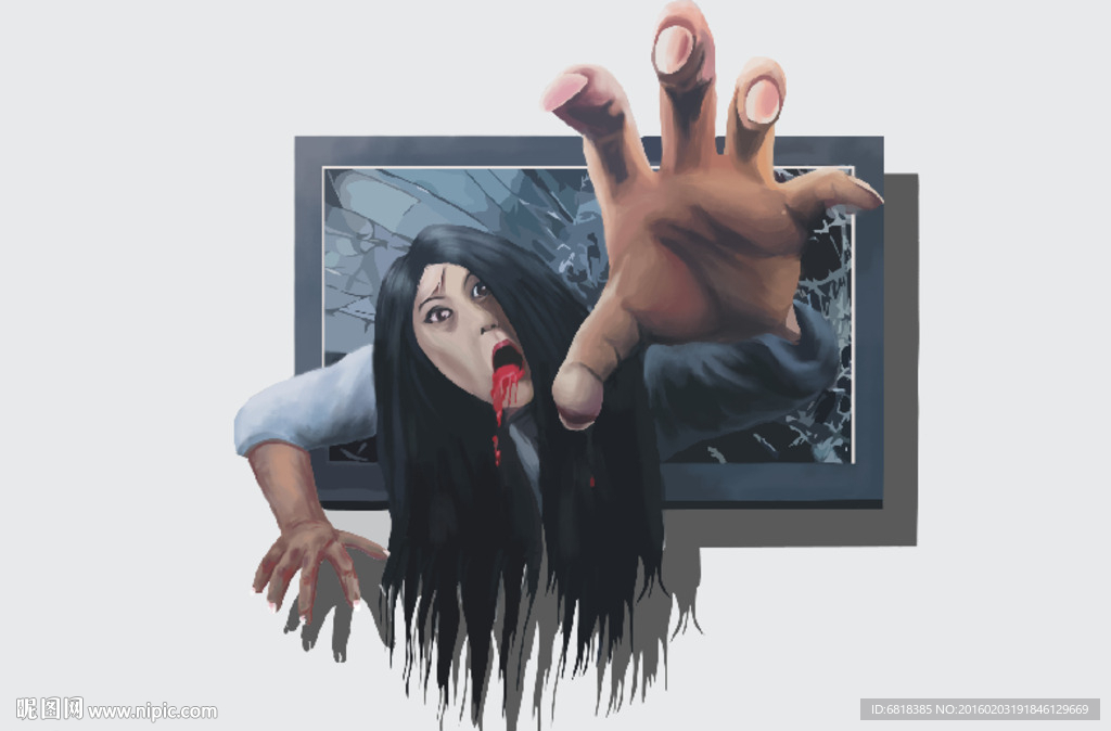 3D地贴 地画 恐怖手 鬼手