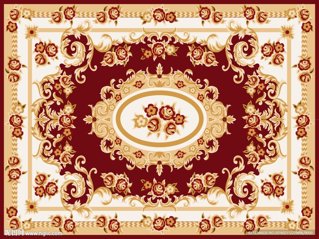 地毯  植物图案