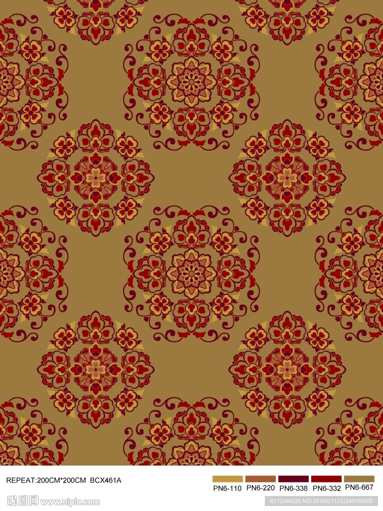 地毯  植物图案