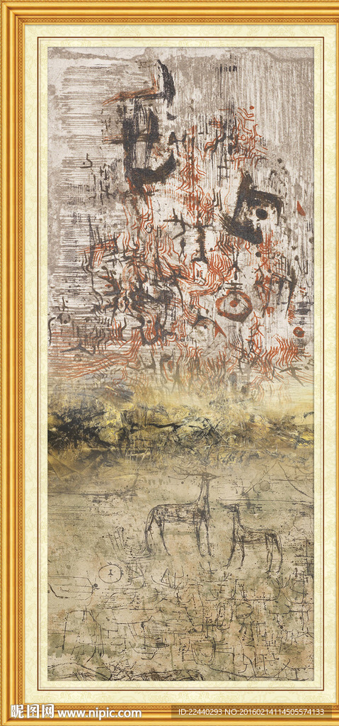 抽象油画