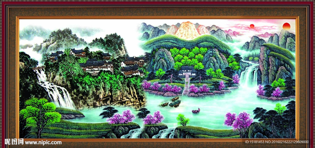巨幅山水